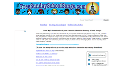 Desktop Screenshot of freesundayschoolsongs.com
